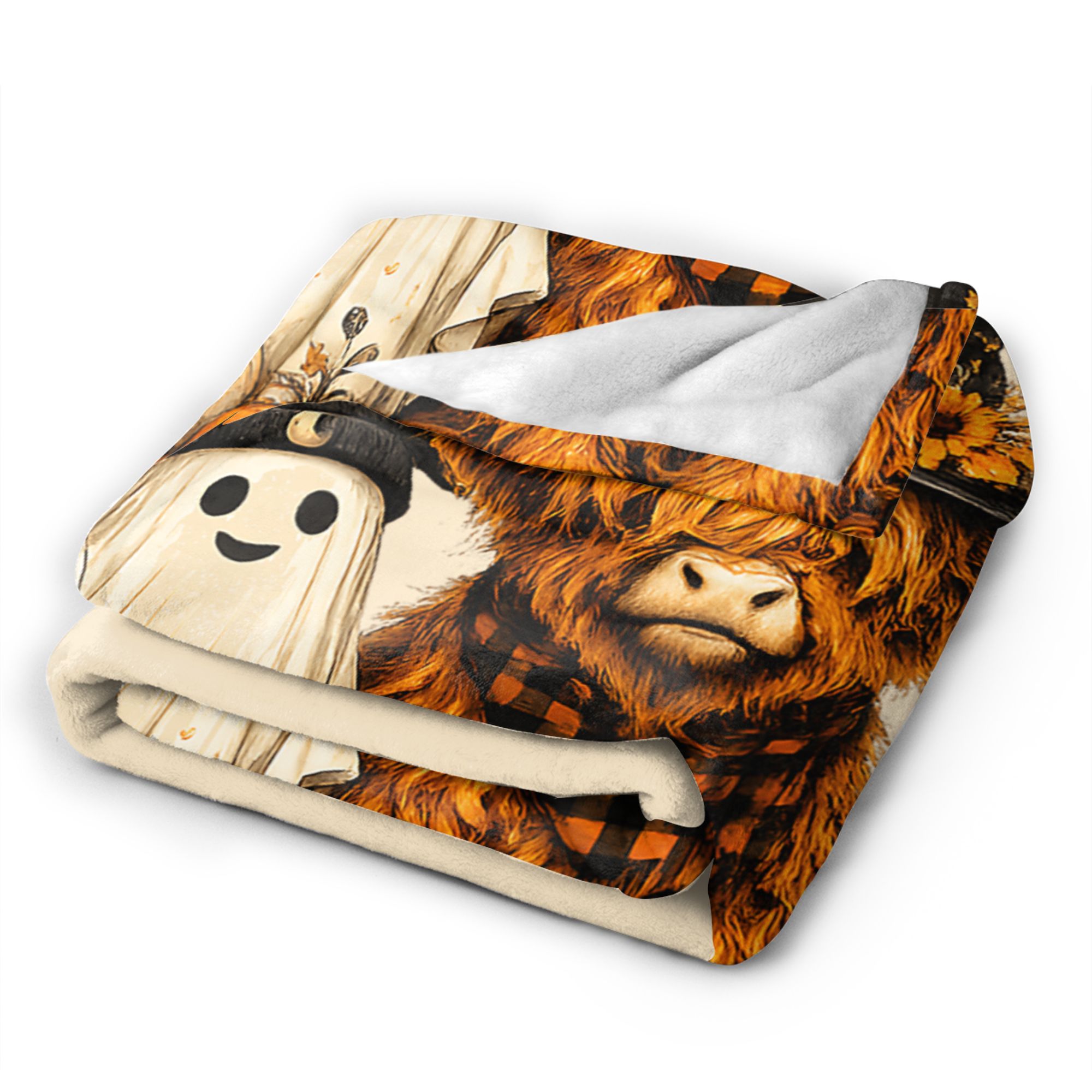 Halloween Highland Cow Decken, – Highland Home Textiles Bewertung und Preis