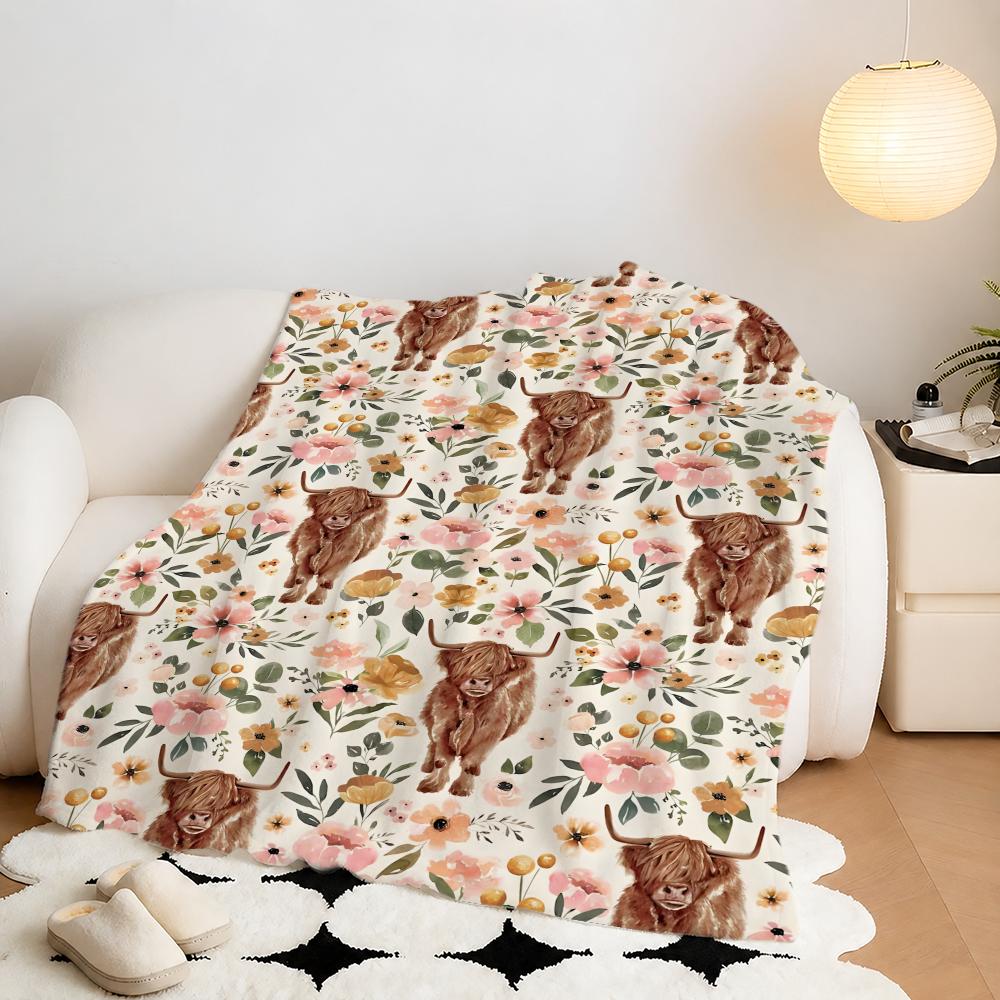Muster: Highland-Kuh, Plüsch-F – Highland Home Textiles Bewertung und Preis