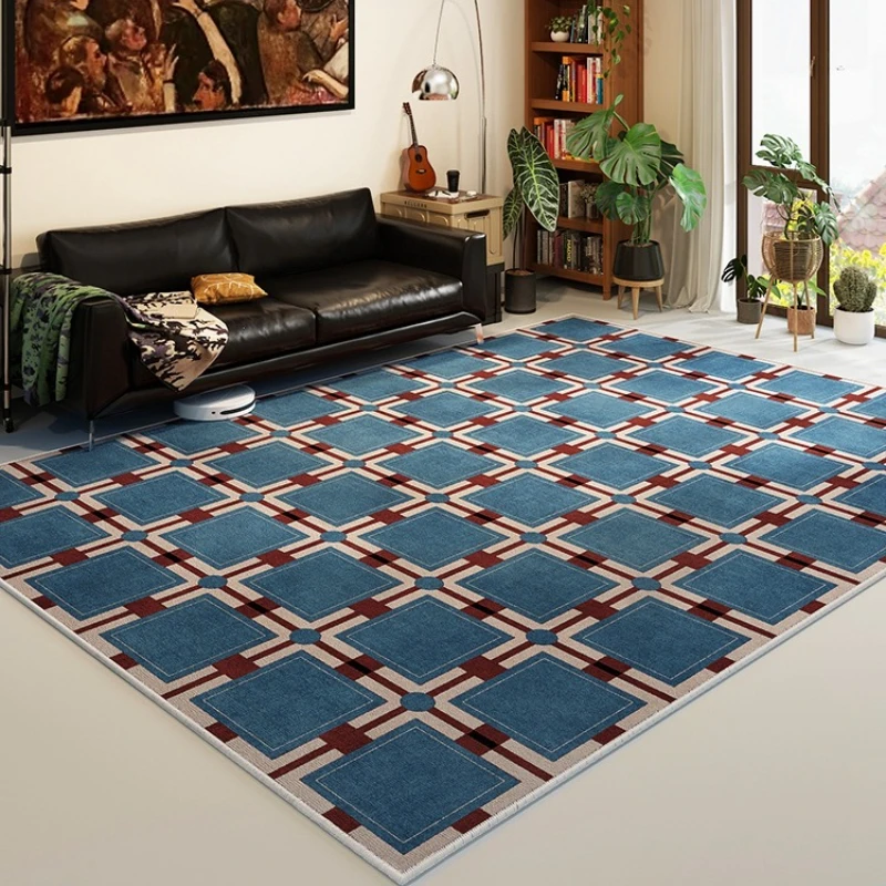 Retro-Karo-Wohnzimmerteppich,  – Home Textiles Online Bewertung und Preis