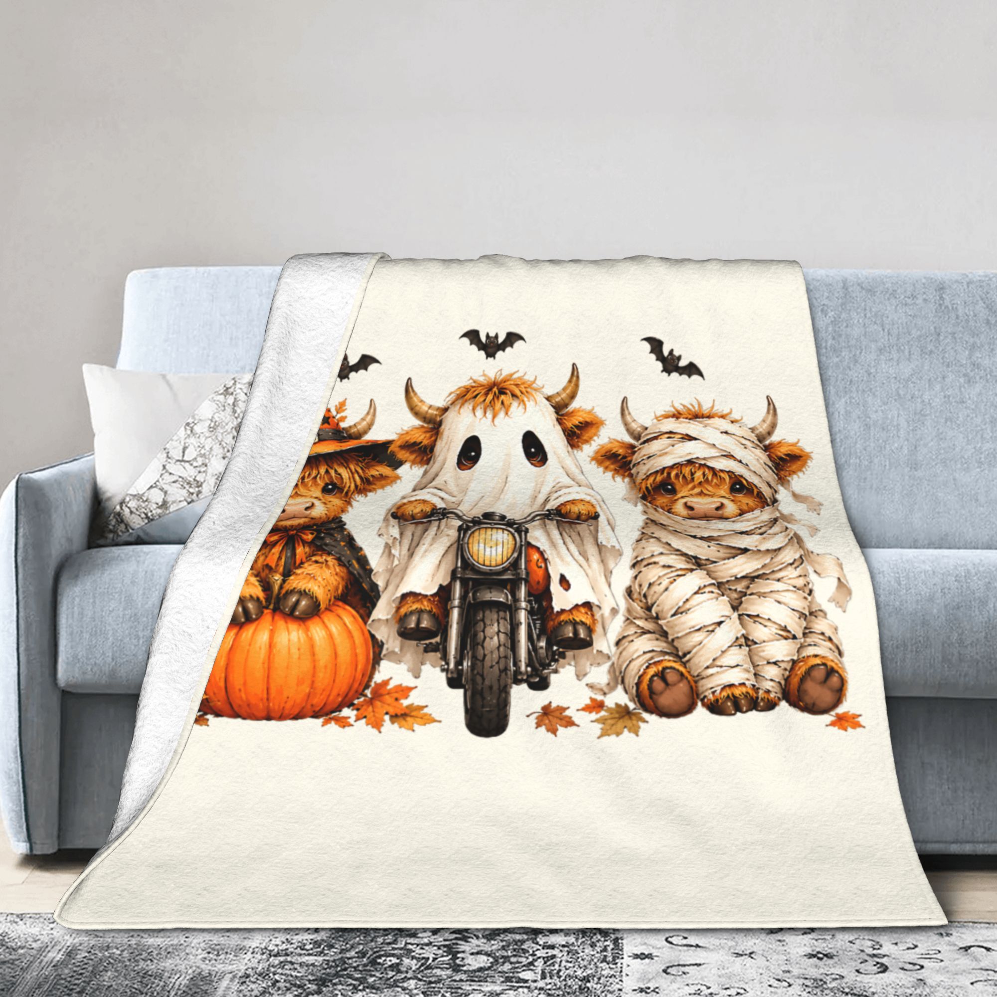 Halloween Highland Cow Spooky  – Highland Home Textiles Bewertung und Preis