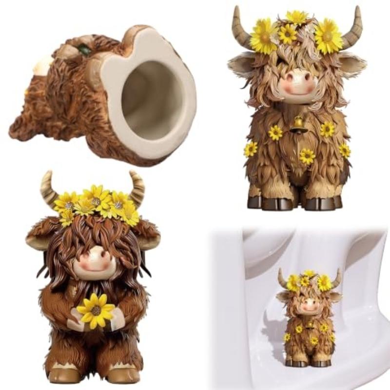 Harz-Figur-Set mit Hochlandkuh – Highland Home Textiles Bewertung und Preis