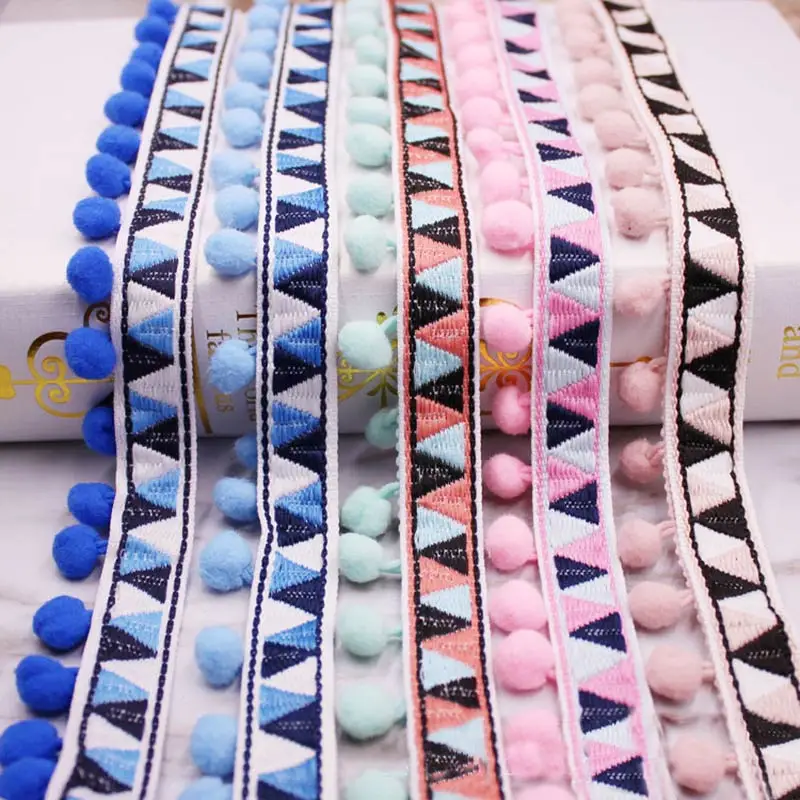 1-10Yards Pompons Spitze Trim  – Home Ec Textiles Bewertung und Preis